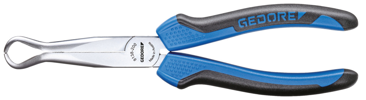 8138 Mechanics pliers without wire cutter, 30° angled