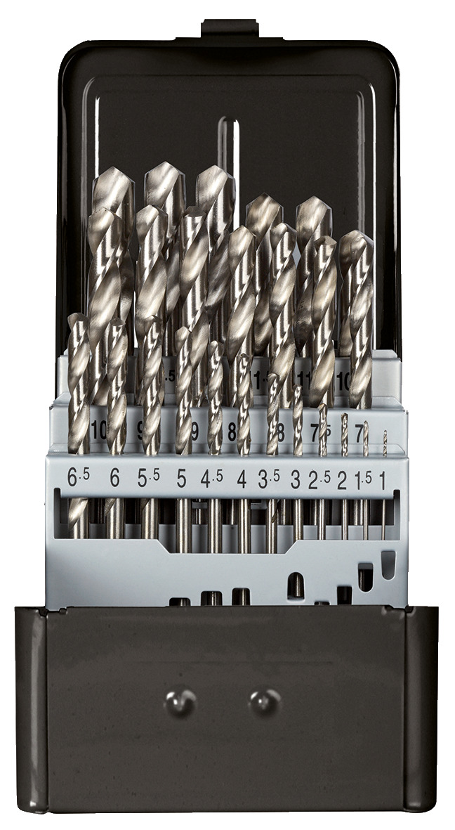 R93510025 Twist drill set, ground 25 pieces