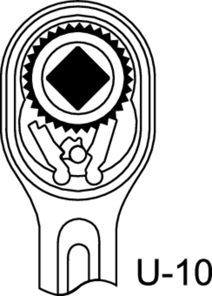 1993 ALU-10 Aluminium reversible ratchet 1/2